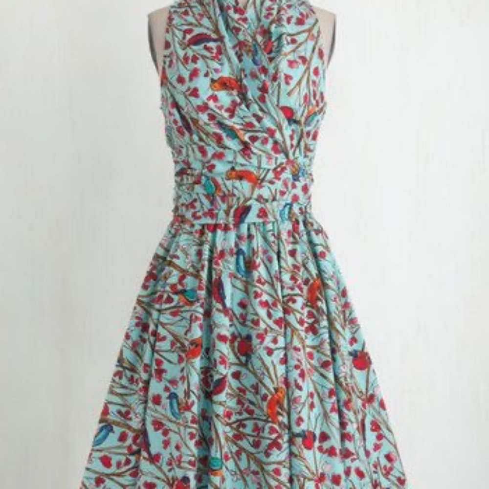 ModCloth Front Perch Swing Dress Size L